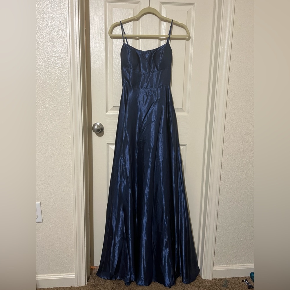 Winslow Formal Satin Lace-Up Dress
